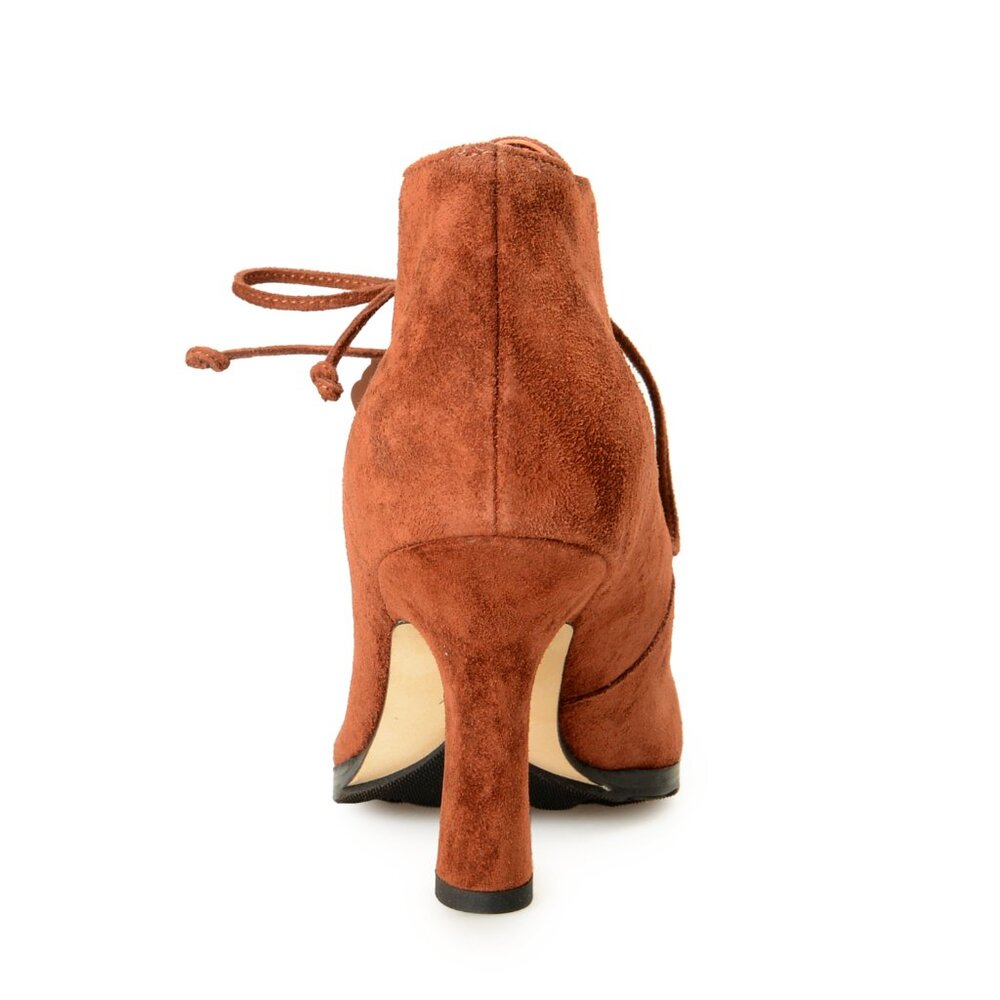 Burberry Women's Storm Bootie Leather Heeled Booties Boots Shoes US 7.5 EUR 37.5 - Picture 3 of 8